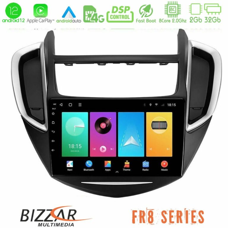 Bizzar Chevrolet Trax 2013-2020 8core Android12 2+32GB Navigation Multimedia Tablet 9"