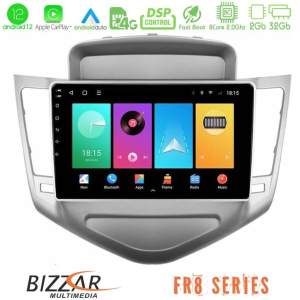 Bizzar FR8 Series Chevrolet Cruze 2009-2012 8core Android13 2+32GB Navigation Multimedia Tablet 9"
