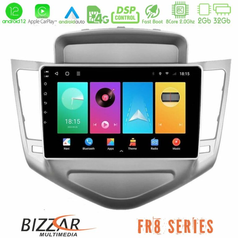 Bizzar Chevrolet Cruze 2009-2012 8core Android12 2+32GB Navigation Multimedia Tablet 9"