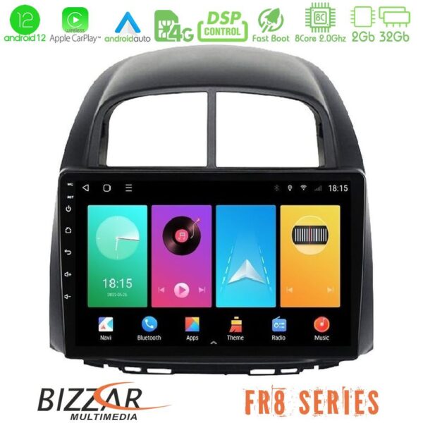 Bizzar Daihatsu Sirion/Subaru Justy 8core Android12 2+32GB Navigation Multimedia Tablet 10"