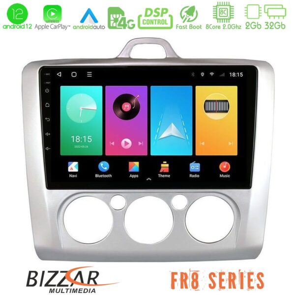 Bizzar Ford Focus Manual AC 8core Android12 2+32GB Navigation Multimedia 9"