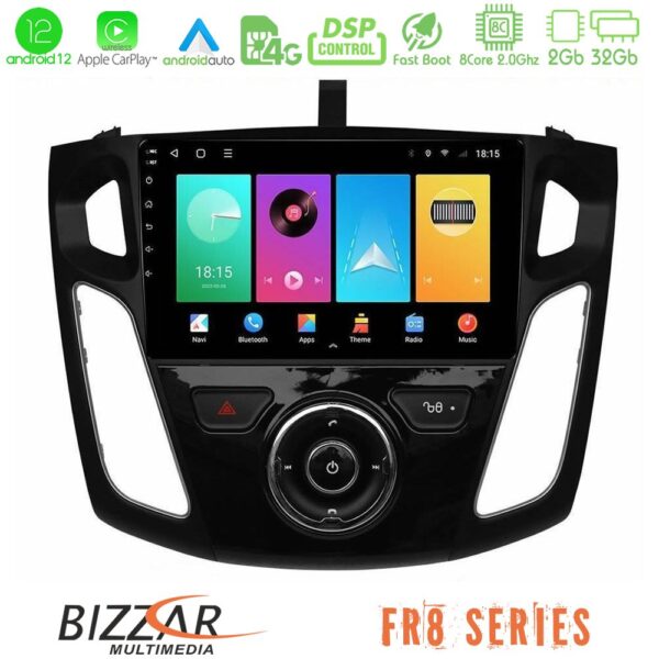 Bizzar FR8 Series Ford Focus 2012-2018 8core Android12 2+32GB Navigation Multimedia Tablet 9"