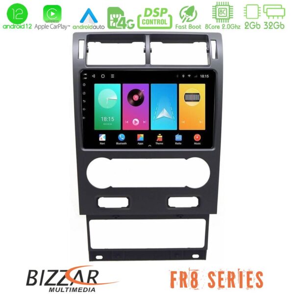 Bizzar FR8 Series Ford Mondeo 2004-2007 8core Android 11 2+32GB Navigation Multimedia Tablet 9"