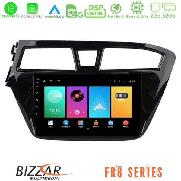 Bizzar FR8 Series Hyundai i20 2014-2018 8core Android13 2+32GB Navigation Multimedia Tablet 9"