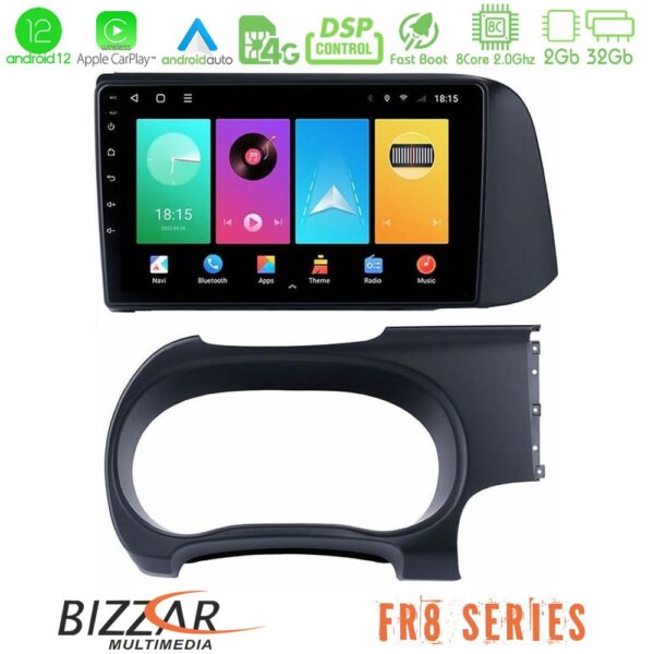Bizzar FR8 Series Hyundai i10 8core Android13 2+32GB Navigation Multimedia Tablet 9"