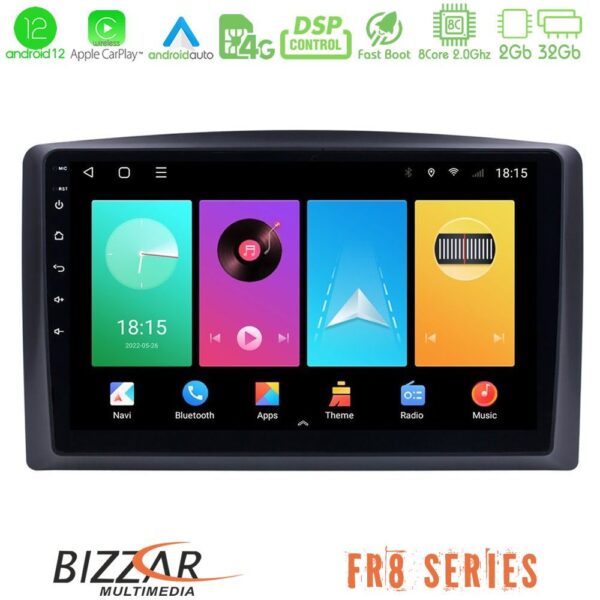 Bizzar FR8 Series Mercedes Vito 2015-2021 8core Android13 2+32GB Navigation Multimedia Tablet 10"