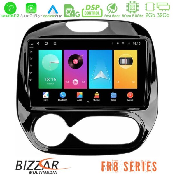 Bizzar FR8 Series Renault Captur 2013-2019 (Auto AC) 8core Android12 2+32GB Navigation Multimedia Tablet 9"