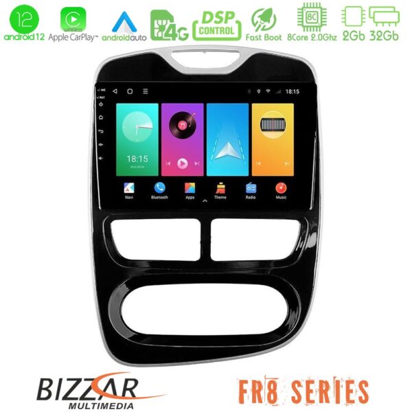 Bizzar FR8 Series Renault Clio 2012-2016 8core Android12 2+32GB Navigation Multimedia Tablet 10"