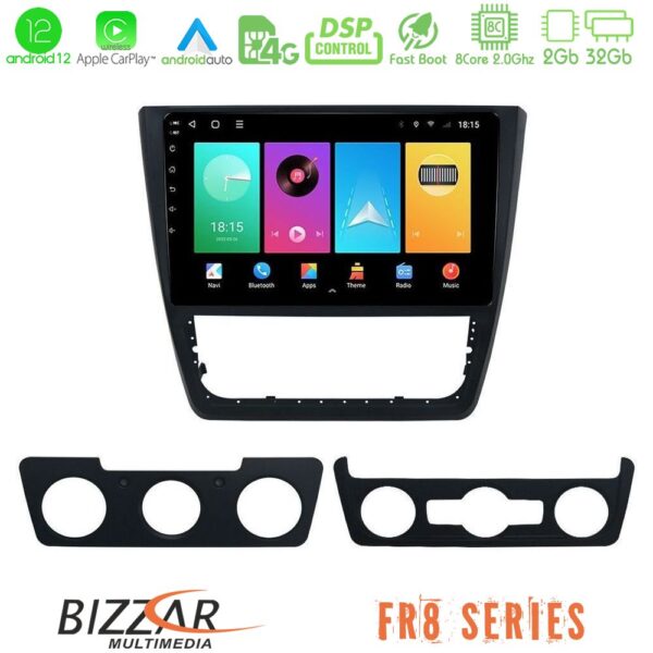Bizzar FR8 Series Skoda Yeti 2009-> 8core Android 11 2+32GB Navigation Multimedia Tablet 10"