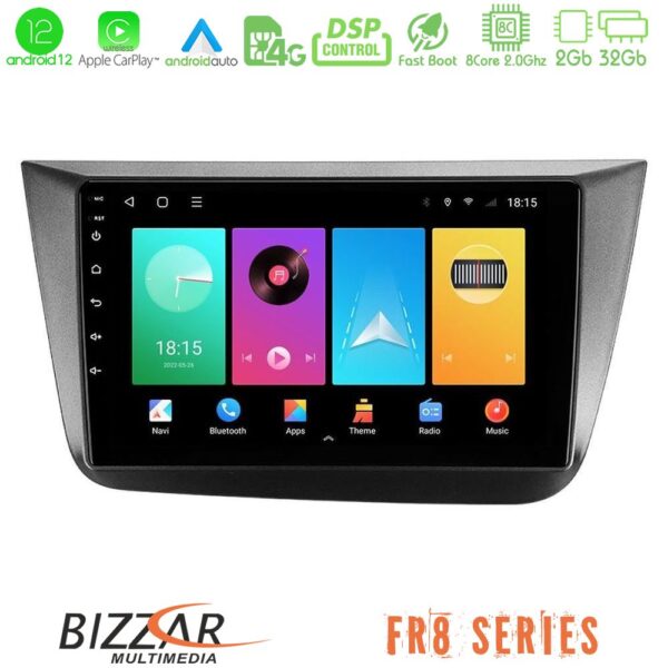 Bizzar FR8 Series Seat Altea 2004-2015 8core Android12 2+32GB Navigation Multimedia Tablet 9"