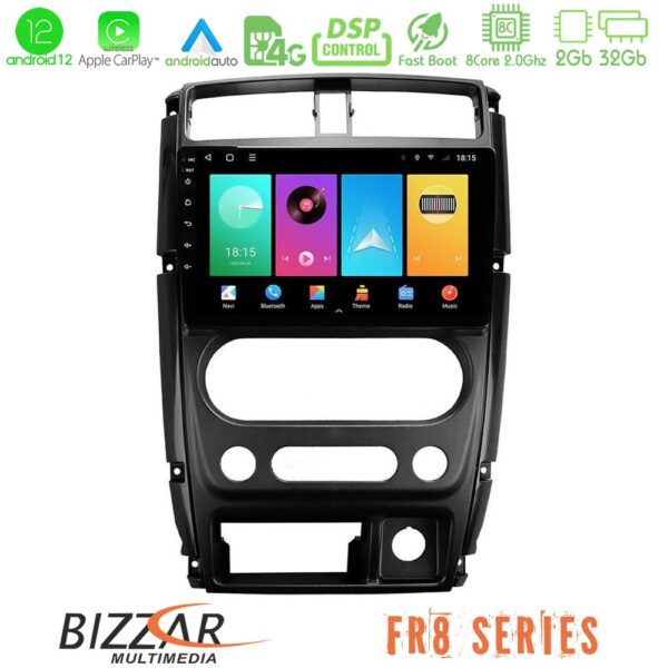 Bizzar FR8 Series Suzuki Jimny 2007-2017 8core Android13 2+32GB Navigation Multimedia Tablet 9"