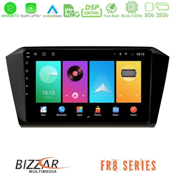 Bizzar VW Passat 8core Android12 2+32GB Navigation Multimedia Tablet 10"