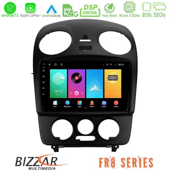 Bizzar FR8 Series VW Beetle 8core Android12 2+32GB Navigation Multimedia Tablet 9"