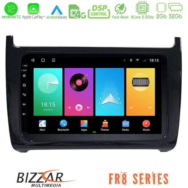 Bizzar FR8 Series Vw Polo 8core Android12 2+32GB Navigation Multimedia Tablet 9"