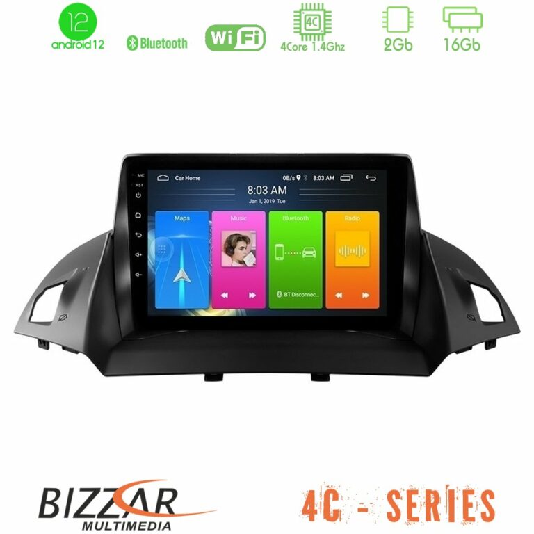 Bizzar 4C Series Ford C-Max/Kuga 4Core Android12 2+16GB Navigation Multimedia Tablet 9"