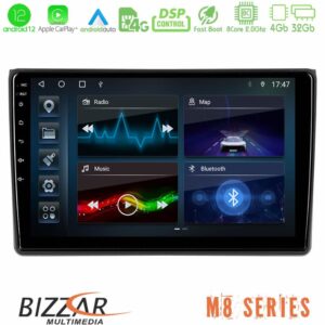 Bizzar M8 Series Audi A4 B7 8core Android12 4+32GB Navigation Multimedia Tablet 9"