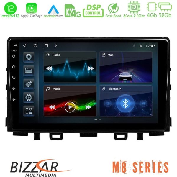 Bizzar M8 Series Kia Stonic 8core Android12 4+32GB Navigation Multimedia Tablet 9"