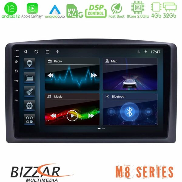 Bizzar M8 Series Mercedes Vito 2015-2021 8core Android12 4+32GB Navigation Multimedia Tablet 10"