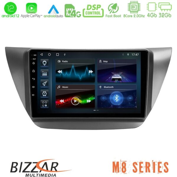 Bizzar M8 Series Mitsubishi Lancer 2004 – 2008 8core Android12 4+32GB Navigation Multimedia Tablet 9"