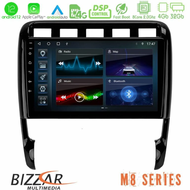 Bizzar M8 Series Porsche Cayenne 2003-2010 8core Android13 4+32GB Navigation Multimedia Tablet 9"