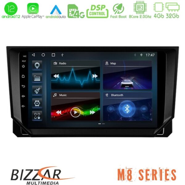 Bizzar M8 Series Seat Arona/Ibiza 8core Android12 4+32GB Navigation Multimedia Tablet 9"