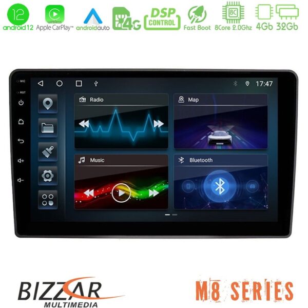 Bizzar M8 Series VW Passat 8core Android12 4+32GB Navigation Multimedia Tablet 9"