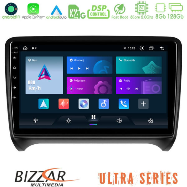 Bizzar Ultra Series Audi TT B7 8core Android11 8+128GB Navigation Multimedia Tablet 9"