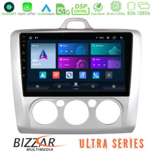 Bizzar Ultra Series Ford Focus Manual AC 8core Android11 8+128GB Navigation Multimedia 9"