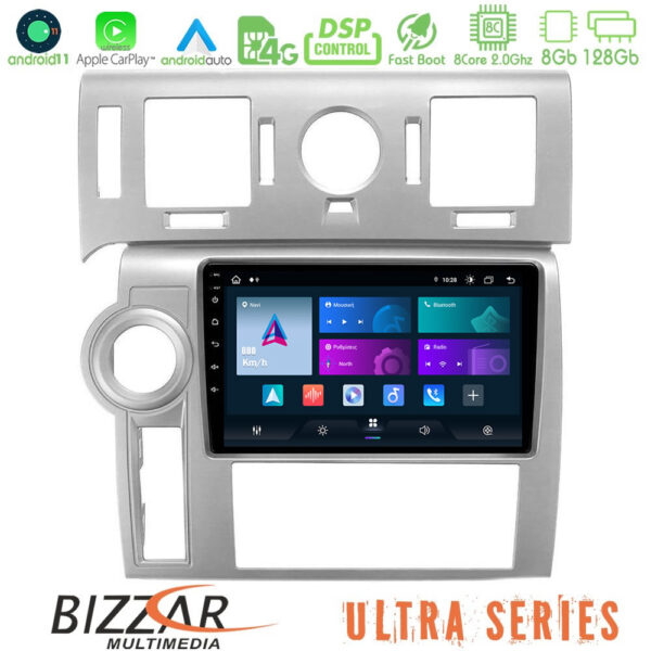 Bizzar Ultra Series Hummer H2 2008-2009 8core Android11 8+128GB Navigation Multimedia Tablet 9"
