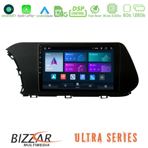 Bizzar M8 Series Hyundai i20 2021-2022 8core Android13 4+32GB Navigation Multimedia Tablet 10" - Image 2