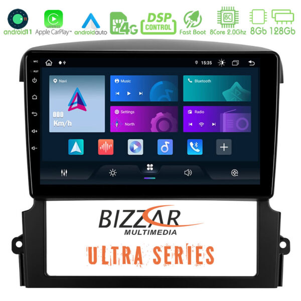 Bizzar Ultra Series Kia Sorento 8core Android11 8+128GB Navigation Multimedia Tablet 9"