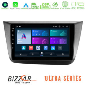 Bizzar Ultra Series Seat Altea 2004-2015 8core Android11 8+128GB Navigation Multimedia Tablet 9"