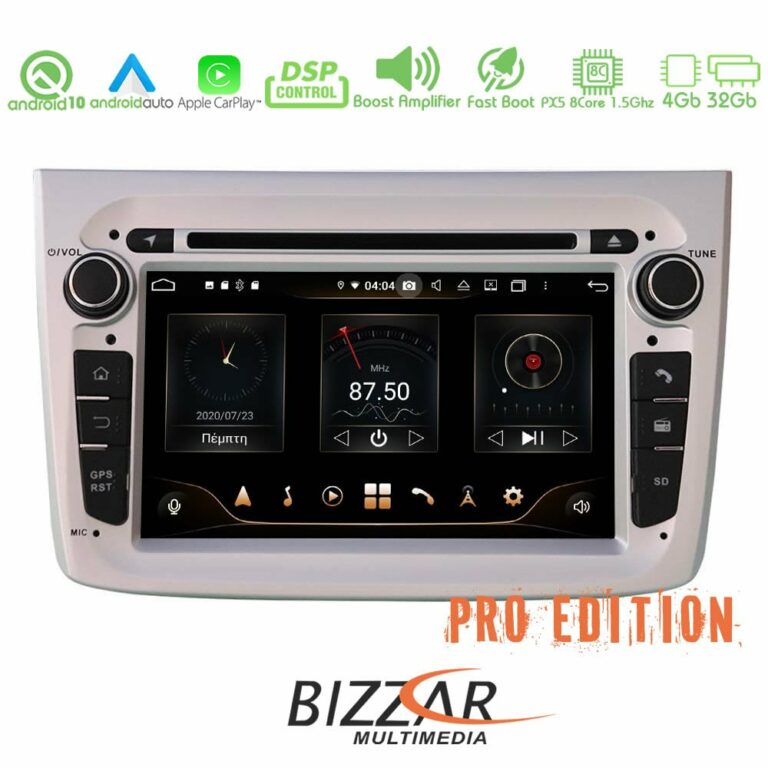 Bizzar Pro Edition Alfa Romeo Mito Silver Android 10 8Core Multimedia Station