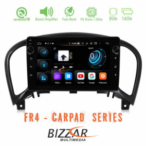 Bizzar FR4 Series CarPad 9" Bizzar Nissan Juke 4core Android 10 Navigation Multimedia