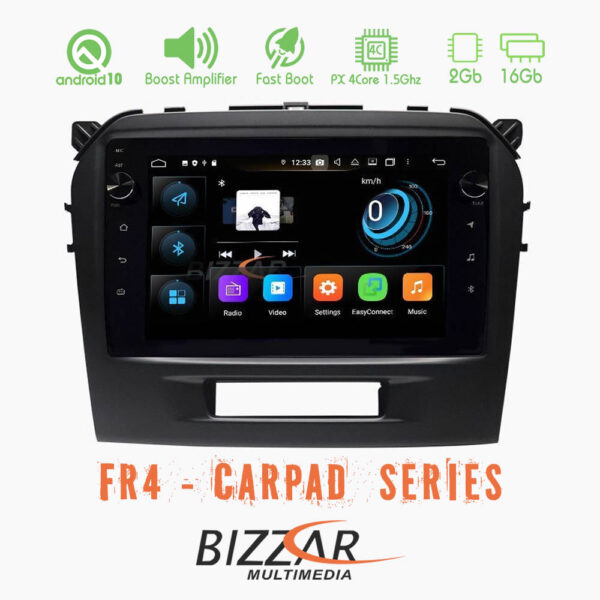 Bizzar FR4 Series CarPad 9" Suzuki Vitara 2015-2021 4core Android 10 Navigation Multimedia