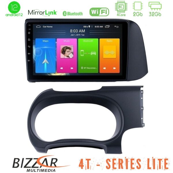 Bizzar 4T Series Hyundai i10 4Core Android12 2+32GB Navigation Multimedia Tablet 9"