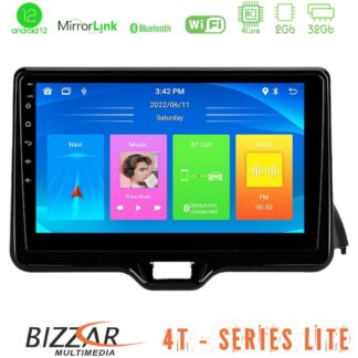 Bizzar 4T Series Toyota Yaris 2020-> 4Core Android12 2+32GB Navigation Multimedia Tablet 9"