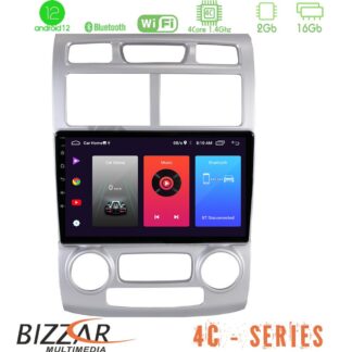 Bizzar 4C Series Kia Sportage 2005-2010 4Core Android12 2+16GB Navigation Multimedia Tablet 9″