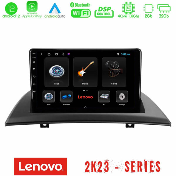 Lenovo Car Pad BMW E83 4Core Android12 2+32GB Navigation Multimedia Tablet 9"