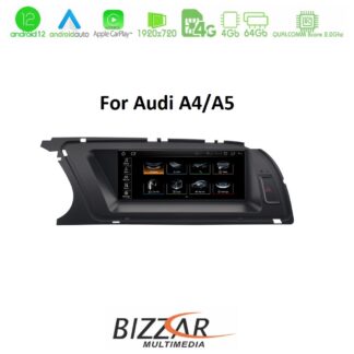 Bizzar OEM AUDI A4/A5/Q5 2008-2015 (με MMI3G) 8.8" Android 12 8Core Navigation Multimedia Station