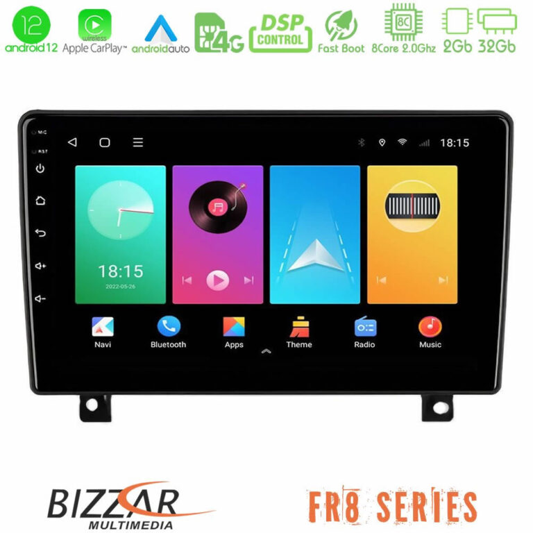 Bizzar FR8 Series Opel Astra H 8Core Android12 2+32GB Navigation Multimedia Tablet 9" (dashboard version)