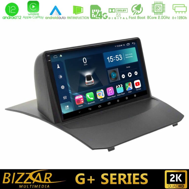 Bizzar G+ Series Ford Fiesta 2008-2013 8core Android12 6+128GB Navigation Multimedia 9"