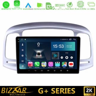 Bizzar G+ Series Hyundai Accent 2006-2011 8core Android12 6+128GB Navigation Multimedia Tablet 9"