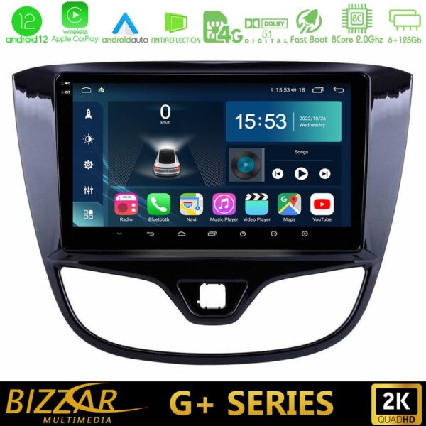 Bizzar G+ Series Opel Karl 2017-2019 8core Android12 6+128GB Navigation Multimedia Tablet 9"
