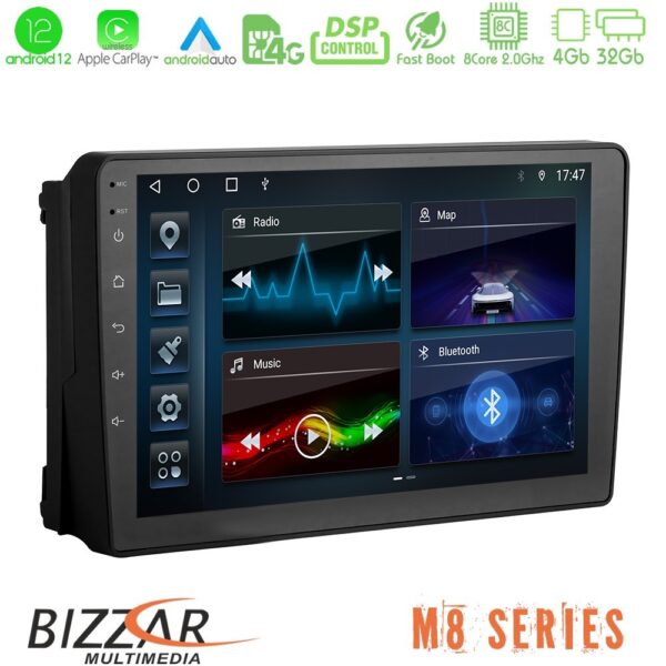 Bizzar M8 Series Ford 2007-> 8core Android12 4+32GB Navigation Multimedia Tablet 9"