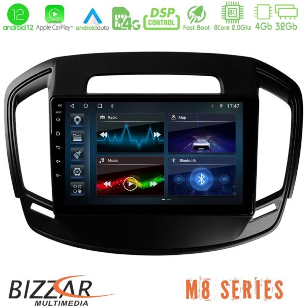 Bizzar M8 Series Opel Insignia 2014-2017 8core Android12 4+32GB Navigation Multimedia Tablet 9"