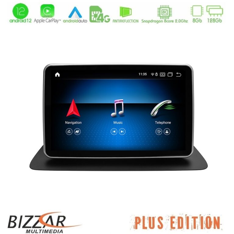 Bizzar OEM Mercedes Android 12 (8+128GB) 8core Mercedes ML/SLK NTG4.5 Navigation Multimedia station 9"