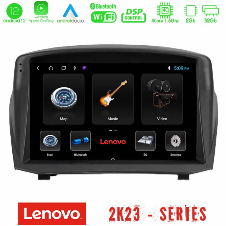 Lenovo Car Pad Ford Fiesta 2008-2012 4core Android12 2+32GB Navigation Multimedia Tablet 9" (Oem Style)