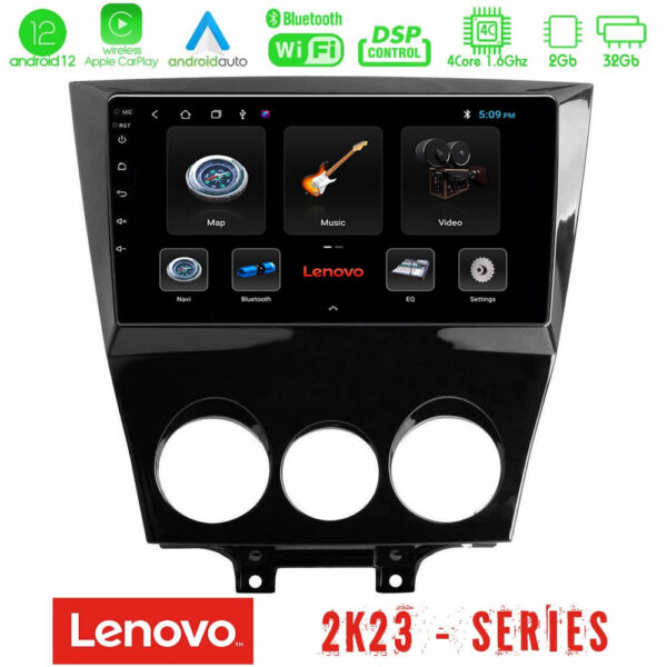 Lenovo Car Pad Mazda RX8 2003-2008 4Core Android12 2+32GB Navigation Multimedia Tablet 9"
