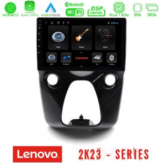 Lenovo Car Pad Toyota Aygo | Citroen C1 | Peugeot 108 4Core Android12 2+32GB Navigation Multimedia 10"
